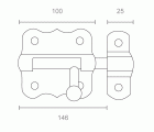 PASADOR HIERRO PS01 100mm NI