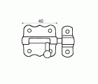 PASADOR HIERRO PS01 40mm NI