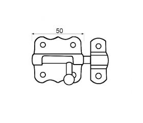 PASADOR HIERRO PS01 50mm NI
