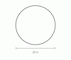 EMBELLECEDOR LISO SC01 14mm LT