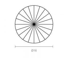 EMBELLECEDOR FACETADO SC02 16mm NI
