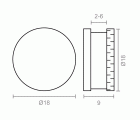 SUJETALUNAS LISO SC03 2-6mm NI