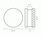 SUJETALUNAS LISO SC03 5-8mm NI