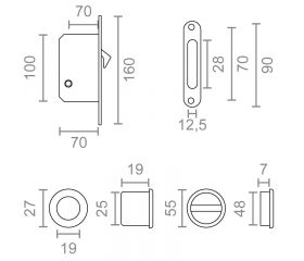 KIT PUERTA CORREDERA PCR03 35mm NS