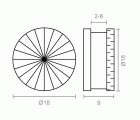 SUJETALUNAS FACETADO SC03 2-6mm LT