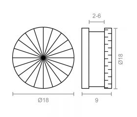 SUJETALUNAS FACETADO SC03 2-6mm NI