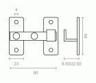 ALDABA REVERSIBLE ADB09 80mm NE