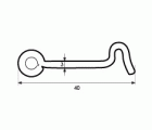 ALDABILLA RETENIDA ADB03 3x40mm ZN