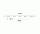 CREMALLERA ALUMINIO PLM08 1,5mts PL*
