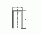 PERFIL U ARRANQUE CB15 1800mm EI