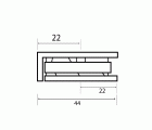 PINZA MAMPARA PARED-CRISTAL BSC15 IN