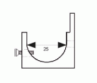 SOPORTE TUBO PARED FRONTAL PCR06 IN