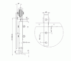 KIT PUERTA CORREDERA RUSTICO PCR01 2mts BL