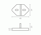 GUIA INFERIOR PUERTA CORREDERA PCR11 NE