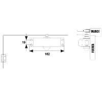CIERRAPUERTAS S/RETENEDOR MC01-S BL