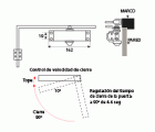 CIERRAPUERTAS C/RETENEDOR MC01-C PL