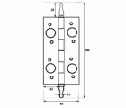 BISAGRA SEGURIDAD C/R CC BS15 150x80mm PE*