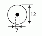TAPON PLASTICO P/TORNILLO TPN05 7mm BE