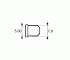 CASQUILLO PLASTICO PE08 5mm MA