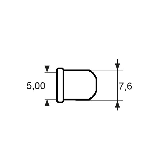 CASQUILLO PLASTICO PE08 5mm MA