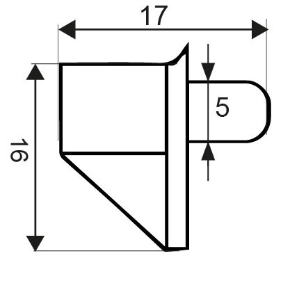 PORTAESTANTE SAFETY PE06 5mm MA