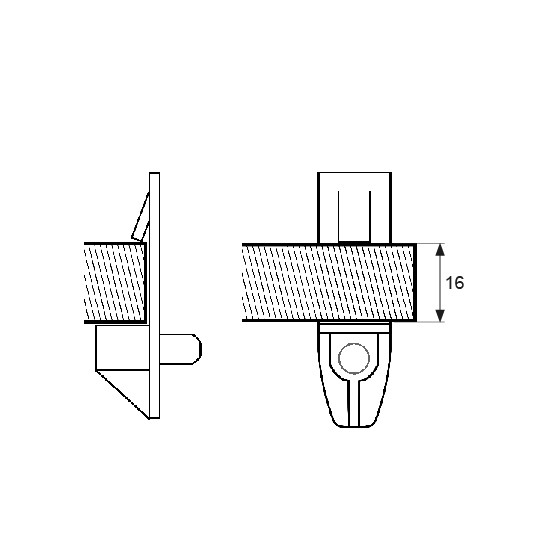 PORTAESTANTE SAFETY LARGO PE07 5mm TR