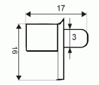 PORTAESTANTE SAFETY PE06 3mm TR (100)