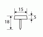 DESLIZANTE CLAVO DZ01 15mm MA