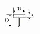 DESLIZANTE CLAVO DZ01 17mm MA