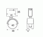 RUEDA COSTADO S/F RUM02 19mm NE*