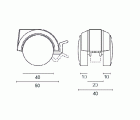 RUEDA ROSCA C/F RUM04 50mm NE*