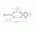 PASADOR LATON PS07 250mm LS
