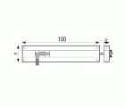 PASADOR ALUMINIO D12 PS05 100mm OR