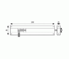 PASADOR ALUMINIO D12 PS05 200mm OR