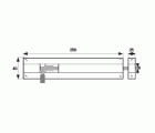 PASADOR ALUMINIO D12 PS05 250mm OR