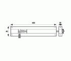 PASADOR ALUMINIO D12 PS05 400mm BL