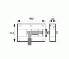 PASADOR ALUMINIO D8 PS05 400mm PL
