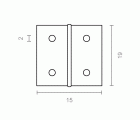 BISAGRA 5005 BS27 3/4 19x15mm LTD