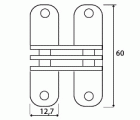 BISAGRA OCULTA BS04 60x12,7mm IN