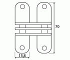 BISAGRA OCULTA BS04 70x15,8mm IN