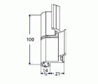 BISAGRA EU 6812 DCHA ALUM BL