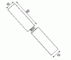 PERNIO PERFIL GOTA 695 10x60mm PU
