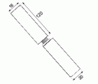PERNIO PERFIL GOTA 695 16x120mm PU