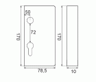 CAJA CERRADURA PICOLORO CRR03 50mm ZN