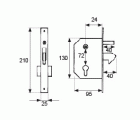CERRADURA PICOLORO CRR03 30mm ZN