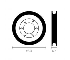 RODAMIENTO MOSQUITERA RD05 24mm NE