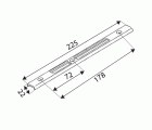 CERRADERO EUROPEO 6851 225x22mm BL