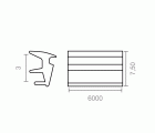 JUNTA VENTANA 6869 HUECO 3mm NE (6mts)