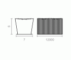 BURLETE VENTANA CARRIL BLT13 7x6mm GR (325mts)