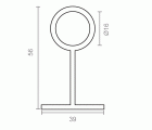 SOPORTE CENTRAL STA02 16mm NI